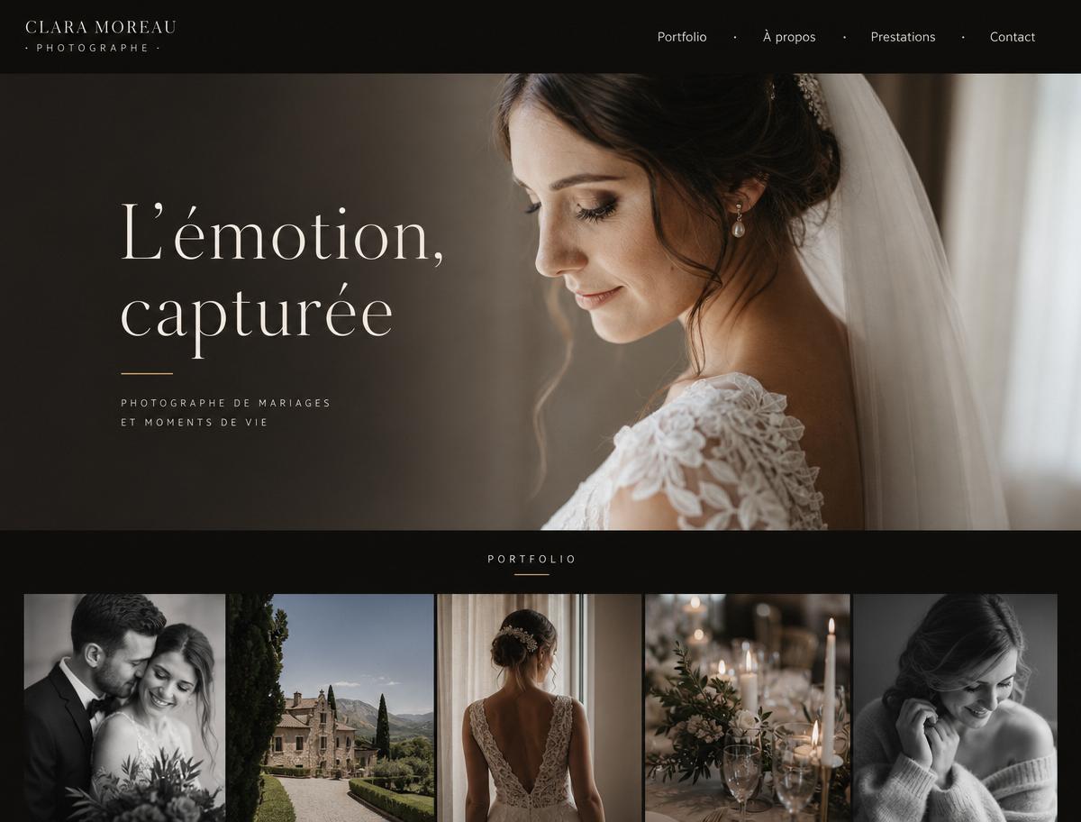 Portfolio photographe